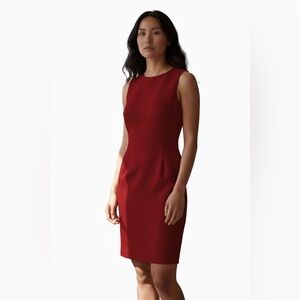 J. McLaughlin Rich Red Midi Dress